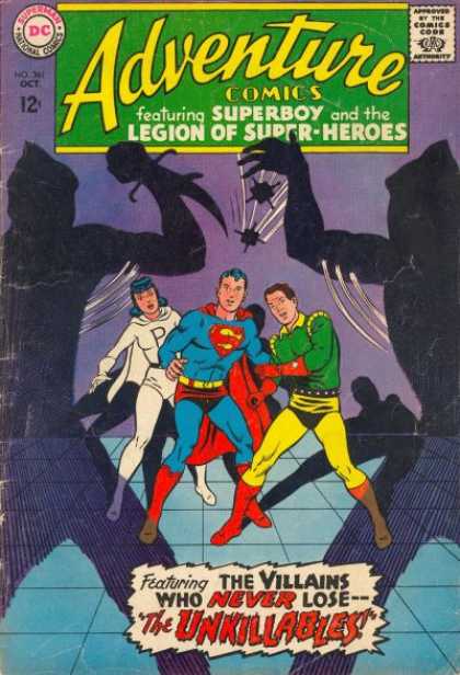 Adventure Comics 361 - Superboy - Super-heroes - Villains - The Unkillables - Legion - Curt Swan