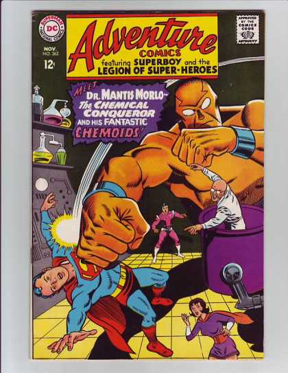 Adventure Comics 362 - Superboy - Dr Mantis Morlo - Chemoids - Curt Swan