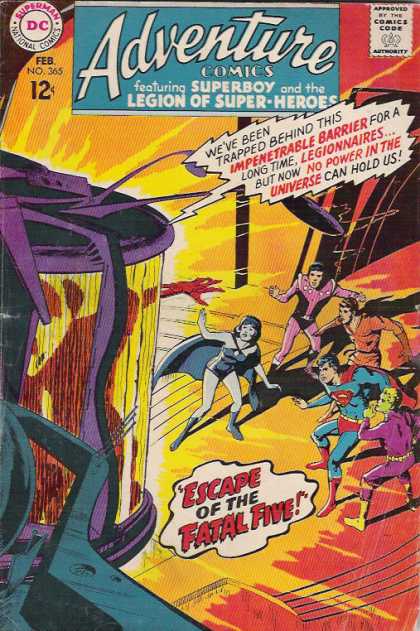 Superman - Fire - Red - Neal Adams Adventure Comics 365 - Superman - Fire - Red - Neal Adams