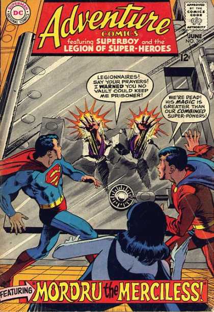 Mordru - Safe - Superboy - Superman - Neal Adams Adventure Comics 369 - Mordru - Safe - Superboy - Superman - Neal Adams