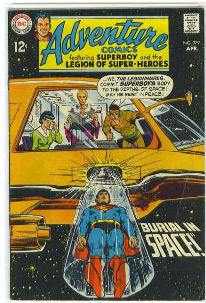 Adventure Comics 379 - Superman - Burial - Space - Spaceship - Neal Adams