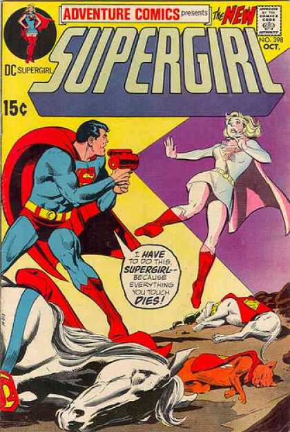Adventure Comics 398 - Superman - Supergirl - Krypto - Streaky - Phantom Zone Projector - Dick Giordano