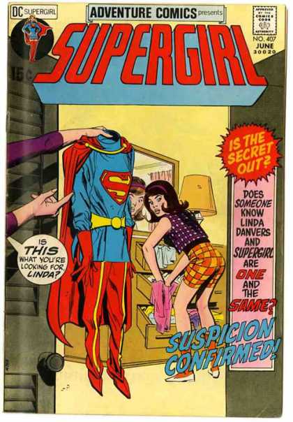 Adventure Comics 407 - Supergirl - Linda Danvers - Costume - Dresser - Clothes - Dick Giordano