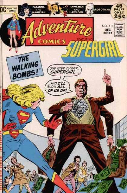 Adventure Comics 413 - Supergirl - Money - Robot - Robotman - Hawkman