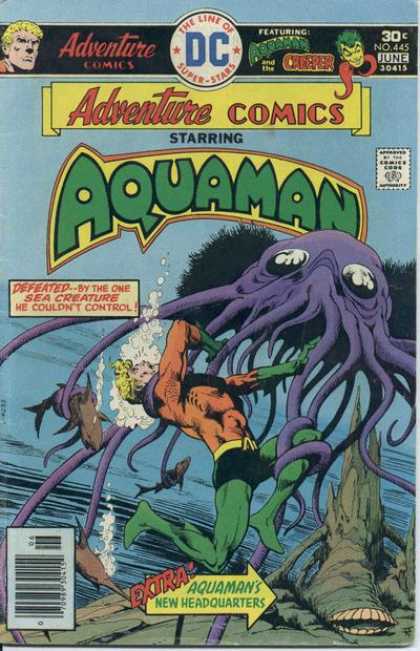 Adventure Comics 445 - Aquaman - Sea Creature - Jim Aparo