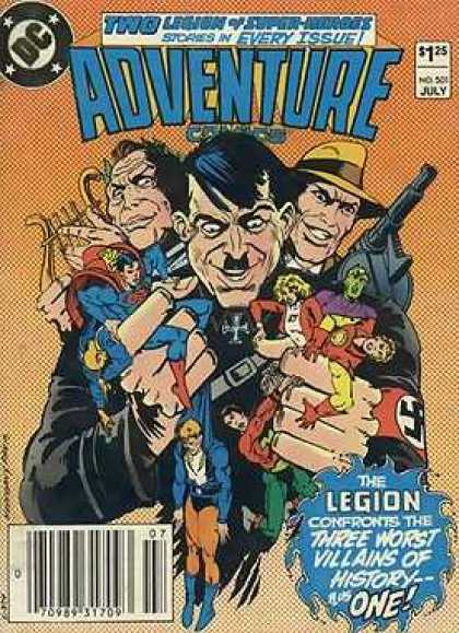 Adventure Comics 501 - Justice Leagur - Enemies - Gun - Hands - Clarinet
