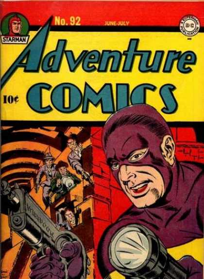 Adventure Comics 92 - Gun - Starman - June July - Purple Suit - Black Flashlight - Jack Kirby
