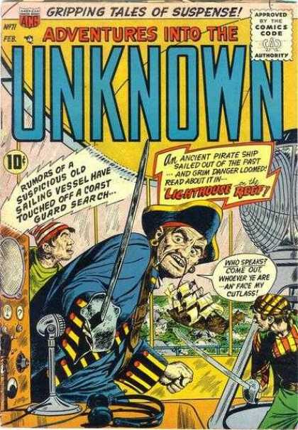 Adventures Into the Unknown 71 - Captain - Sea - Pirates - Ship - Adventure