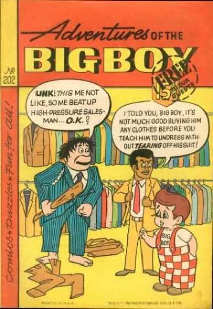 High-pressure - Salesman - Store - Clothes - Suits Adventures of the Big Boy 202 - High-pressure - Salesman - Store - Clothes - Suits