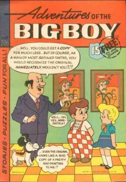 Pictures - Bow - Checkered Overalls - Puzzles - Stories Adventures of the Big Boy 206 - Pictures - Bow - Checkered Overalls - Puzzles - Stories