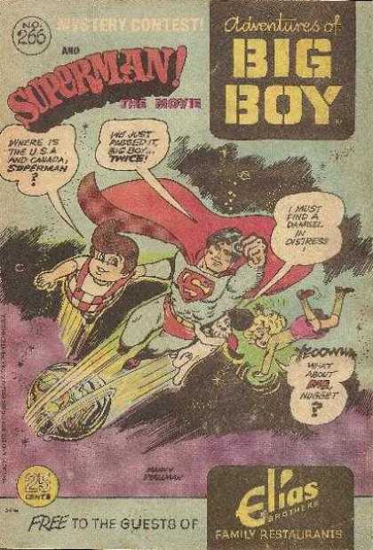 Superman - Mystery Contest - Speech Bubbles - Superhero - Elias Adventures of the Big Boy 266 - Superman - Mystery Contest - Speech Bubbles - Superhero - Elias