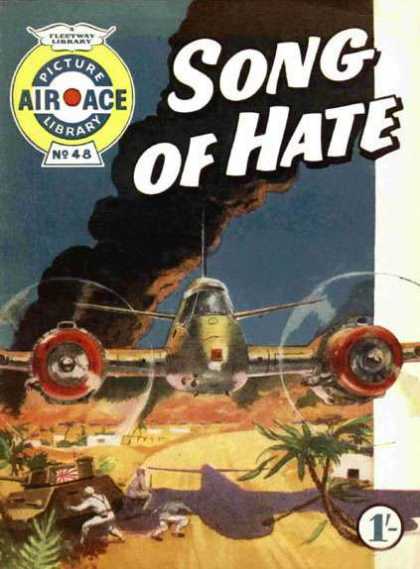 Song Of Hate - Airplane - Smoke - Trees - Tank Air Ace Picture Library 48 - Song Of Hate - Airplane - Smoke - Trees - Tank