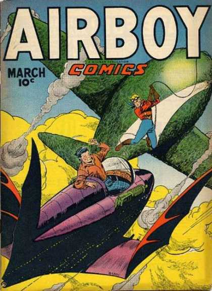 Airboy Comics 15 - Smoke - Airplanes - Rope - Men - March