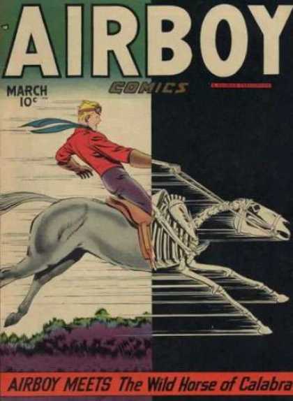 Airboy Comics 27 - Silver Age - Pilot - Horses - Fantasy - Calabra