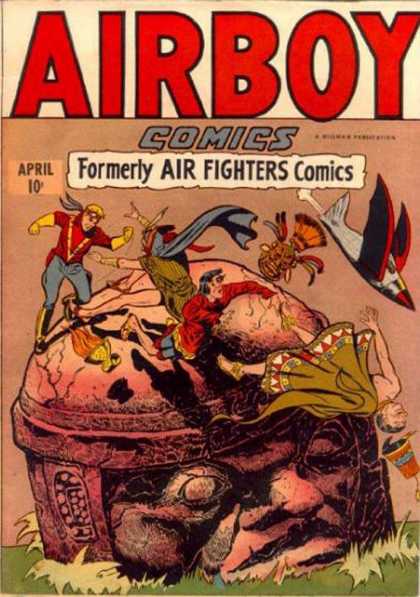 Airboy Comics 4 - Airfighters Comics - Fight - Battle - Rocket - Fall