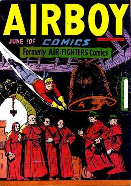Airboy Comics 5 - Monks - Goggles - Bell - Gun Green Hats