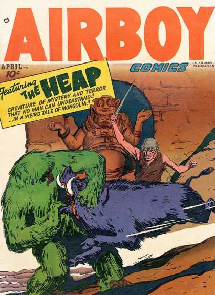 Green Ape - Wild Boar - Hunter - Idol - Mouth Ripping Airboy Comics 76 - Green Ape - Wild Boar - Hunter - Idol - Mouth Ripping