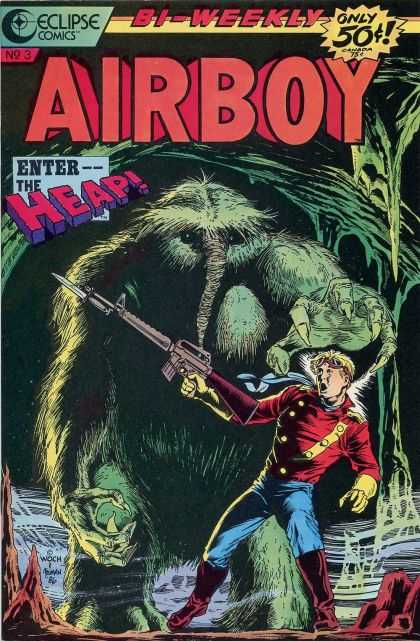 Airboy 3 - Heap - Rifle - Creature - Cave - Mists - Timothy Truman