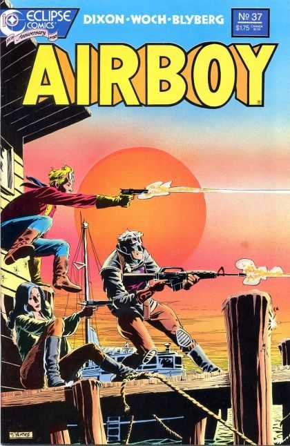 Airboy 37 - Eclipse Comics - Dixon - Woch - Blyberg - No 37 - Thomas Yeates