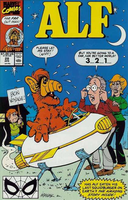 Alf 28 - Space Ship - Bon Voyage - Crying - House - Fence