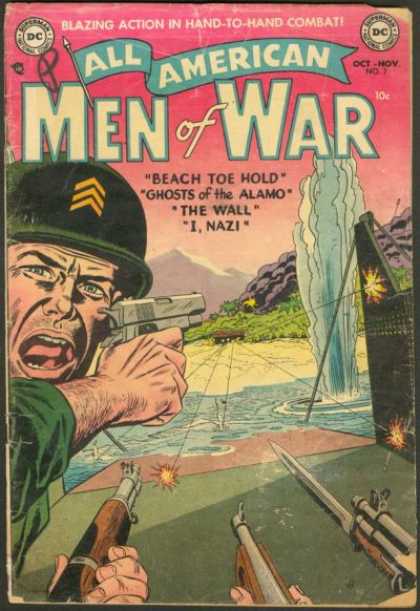 All-American Comics - All American Men of War - Men Of War - Blazing - Action - Hand-to-hand - Combat