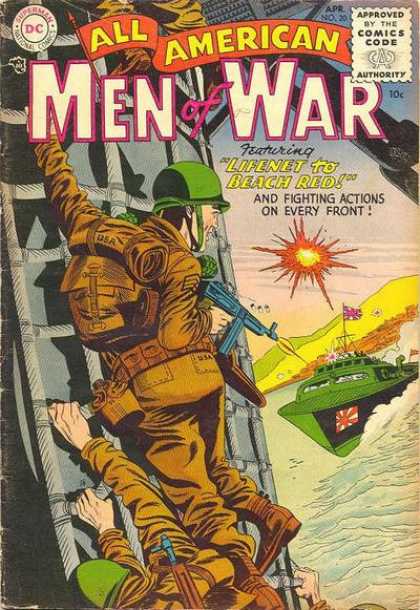 All-American Comics - All American Men of War - Dc - Men Of War - Army - Military - April