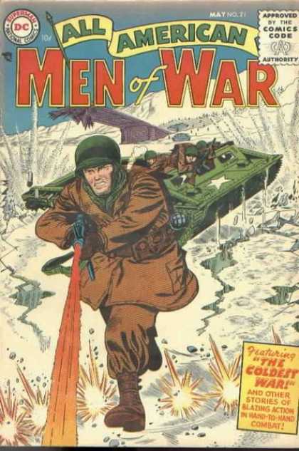 All-American Comics - All American Men of War - Dc Comics - Silver Age - War - Tanks - Action