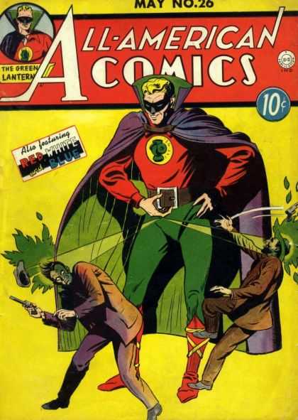 All-American Comics 26 - The Green Lantern - Red White And Blue - Cape - Gun - Belt
