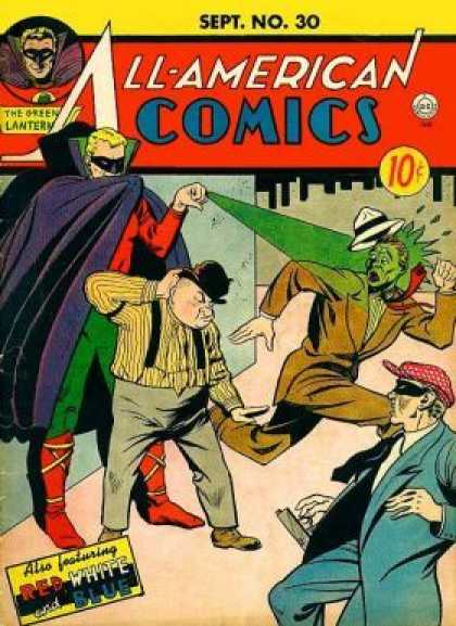 All-American Comics 30 - Red - Green Lantern - White - Blue