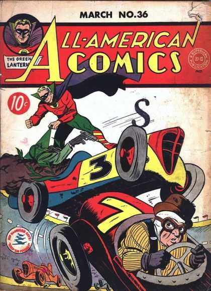 All-American Comics 36 - March No36 - The Green Lantern - Superman - Cap - Yellow