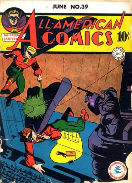 All-American Comics 39 - The Green Lantern - A Superman Publications - Gun - Costume - Superhero