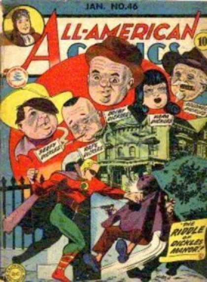 All-American Comics 46 - Riddle - Haunted House - Fence - Fight - Smoking