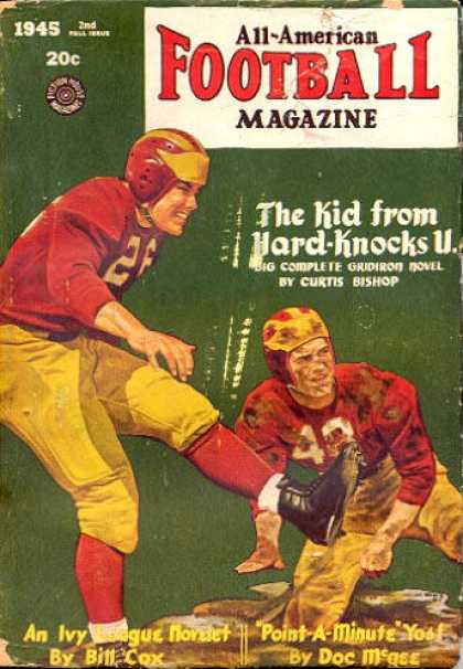 All-American Football Magazine - 2/1945