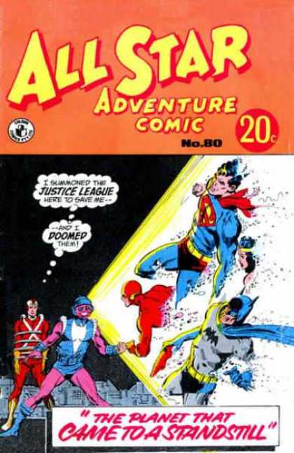 All Star Adventure Comic 80 - Tied Up Man - Help Planet - Trouble Planet - Still Planet - Doom Planet