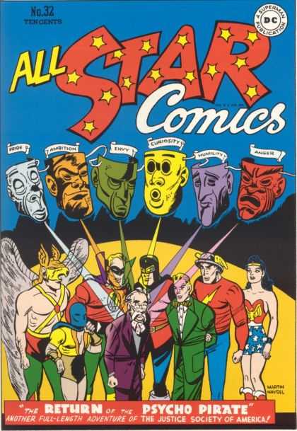 All Star Comics 32 - The Return Of The Psyco Pirate - Wonder Woman - Flash - Pride - Ambition