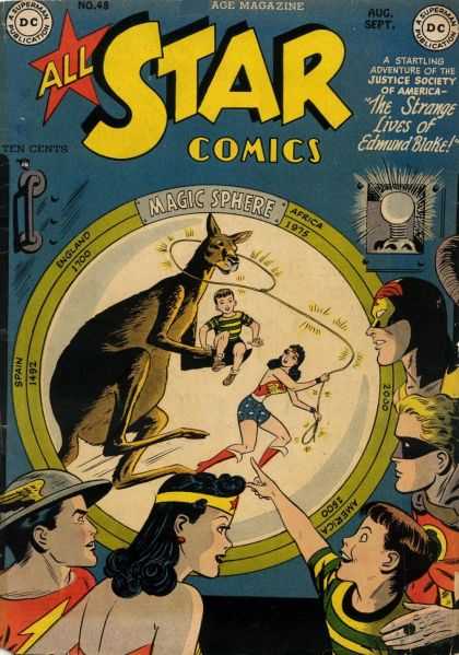 All Star Comics 48 - Magic Sphere - Wonder Woman - Flash - Green Lantern - Lasso