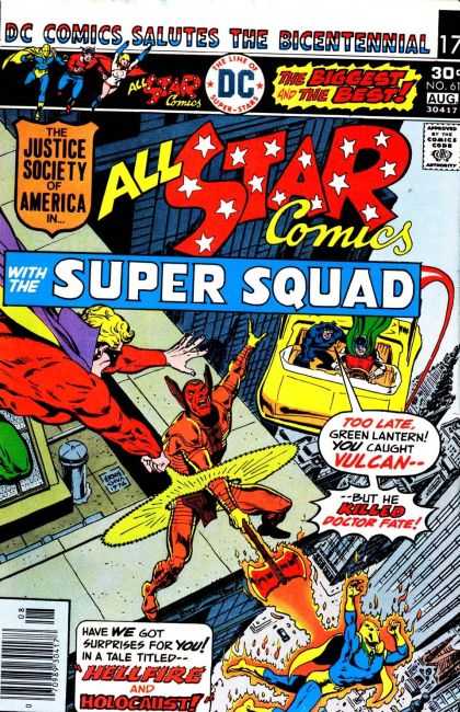 All Star Comics 61 - Killing - Falling - Flying - Super Heros - Villans