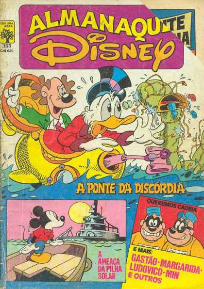 Almanaque Disney 153 - A Ponte Da Disu00f3rdia - Daffy Duck - Yellow Submarine - Mikey Mouse - A Ameca Da Pilha Solar