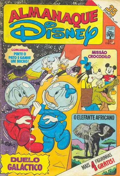 Almanaque Disney 161 - Ooncurso - Missao Crocodilo - 35 Pontos - Duelo Galactico - 0 Elefante Africano