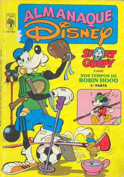 Almanaque Disney 177 - Goofy - Tennis Racket - Boxing Glove - Mickey Mouse - Pole
