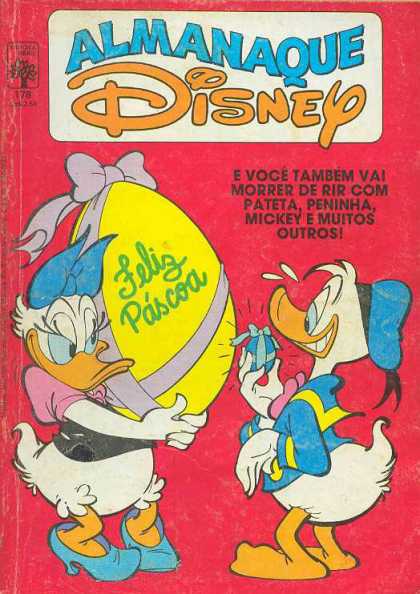 Almanaque Disney 178 - Feliz Pascoa - Giant Egg - Donald Duck - Gifts - Daisy Duck