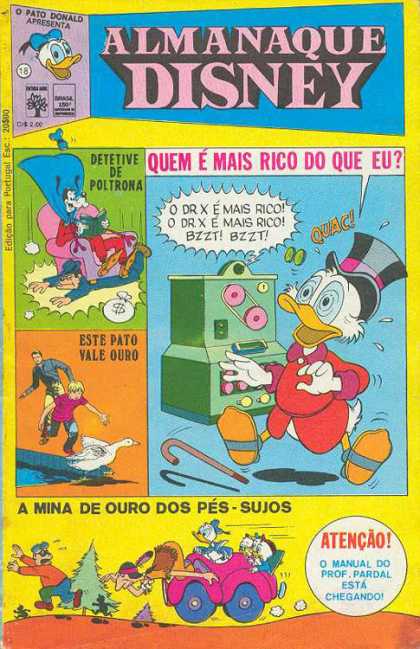 Almanaque Disney 18 - Detetive De Poltrona - O Pato Donald - Este Pato Vale Ouro - Duck - Quac