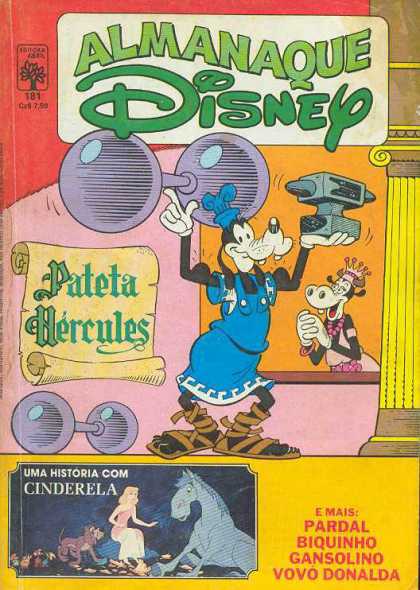 Almanaque Disney 181 - Goofy - Barbell - Anvil - Pateta Hercules - Column