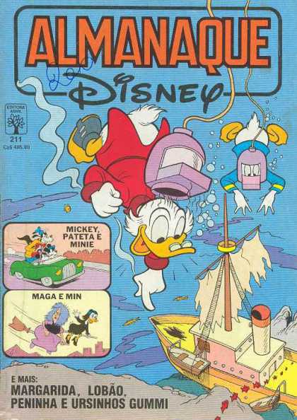 Almanaque Disney 211 - Disney - Scrooge Mcduck - Donald Duck - Deep Sea Diving - Shipwrek