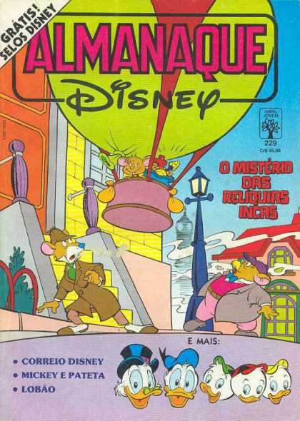 Almanaque Disney 229 - Gratis Selos Disney - Donald Duck - Correio Disney - Mouse - Stairs