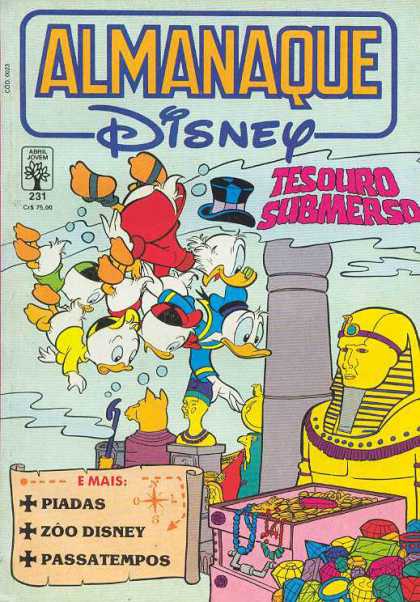 Almanaque Disney 231 - Disney - Duck - Tophat - Egypt - Mummy