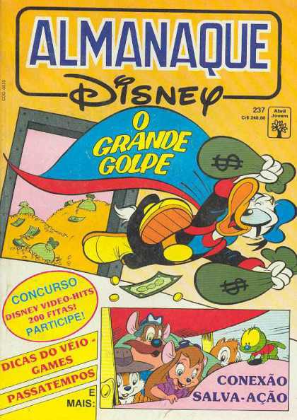 Almanaque Disney 237 - Money Bag - Chip And Dale - Gold Piles - Vault - Donald Duck