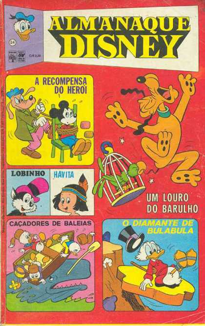 Almanaque Disney 24 - Parrot - Bird Cage - Dog - Scrooge - Boat