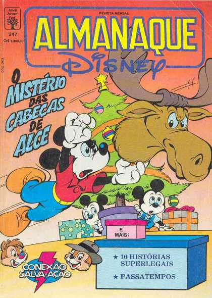 Almanaque Disney 247 - Micky Mouse - Reindeer - Christmas Tree - Passatempos - 10 Historias Superlegals
