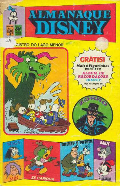 Almanaque Disney 29 - Zorro - Monster - Ze Carioca - Mickey And Pateta - Banze